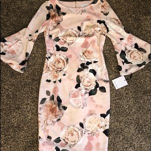 Calvin Klein floral midi dress